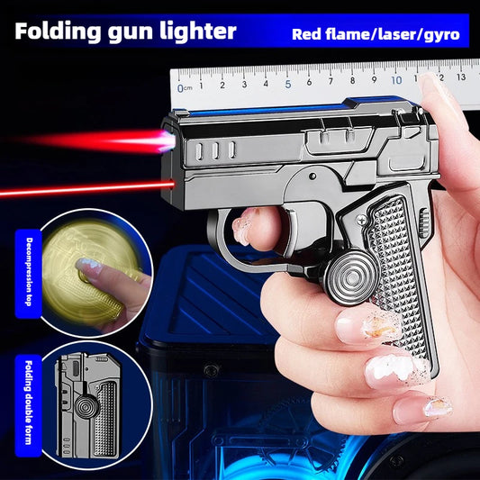 Personalized Folding Fidget Spinner Decompression Inflatable Lighter
